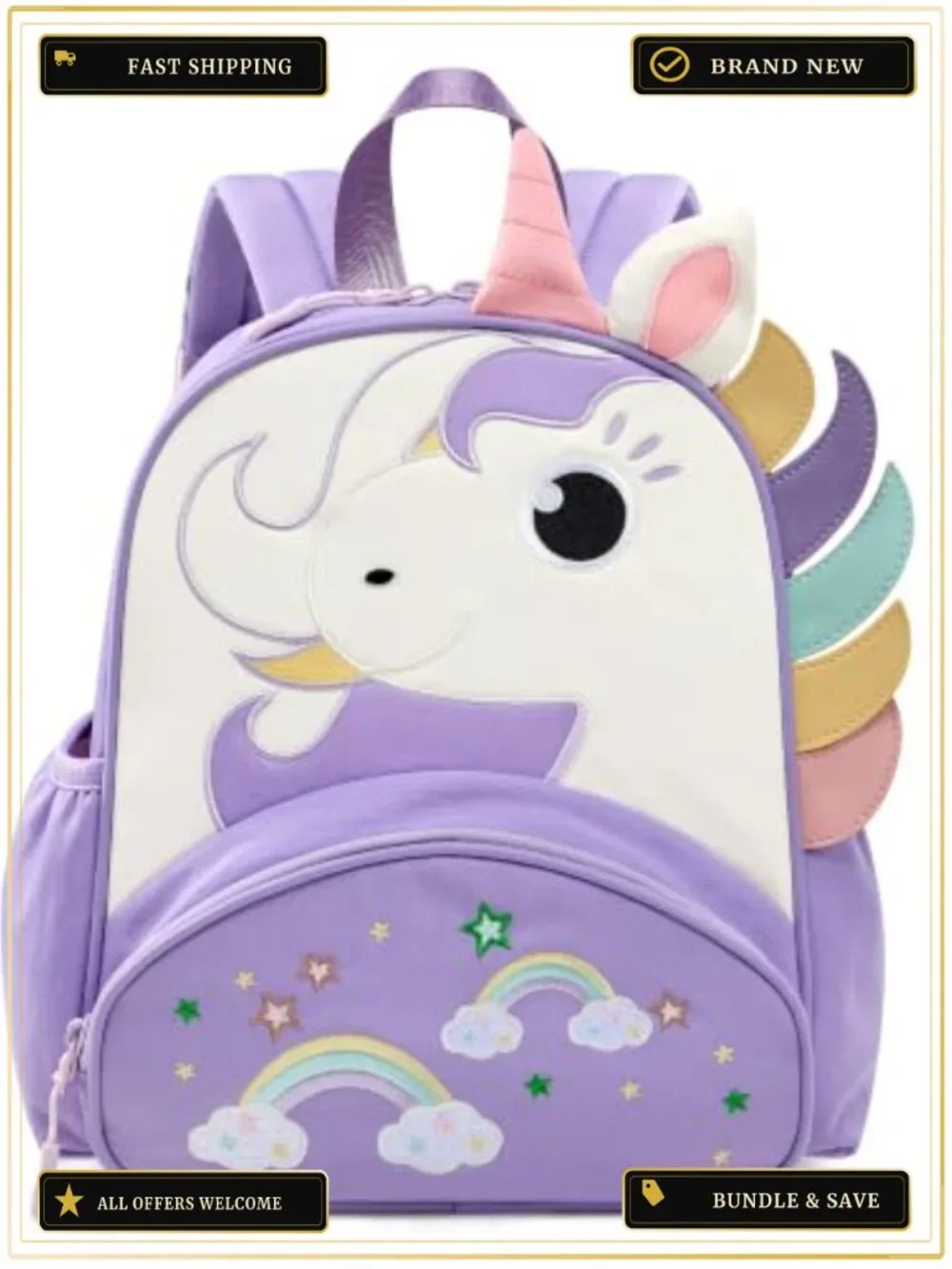 Toddler Backpack Kids Preschool Kindergarten Lightweight Cute Daycare Bag with